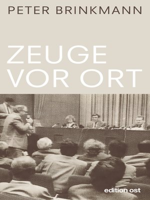 cover image of Zeuge vor Ort